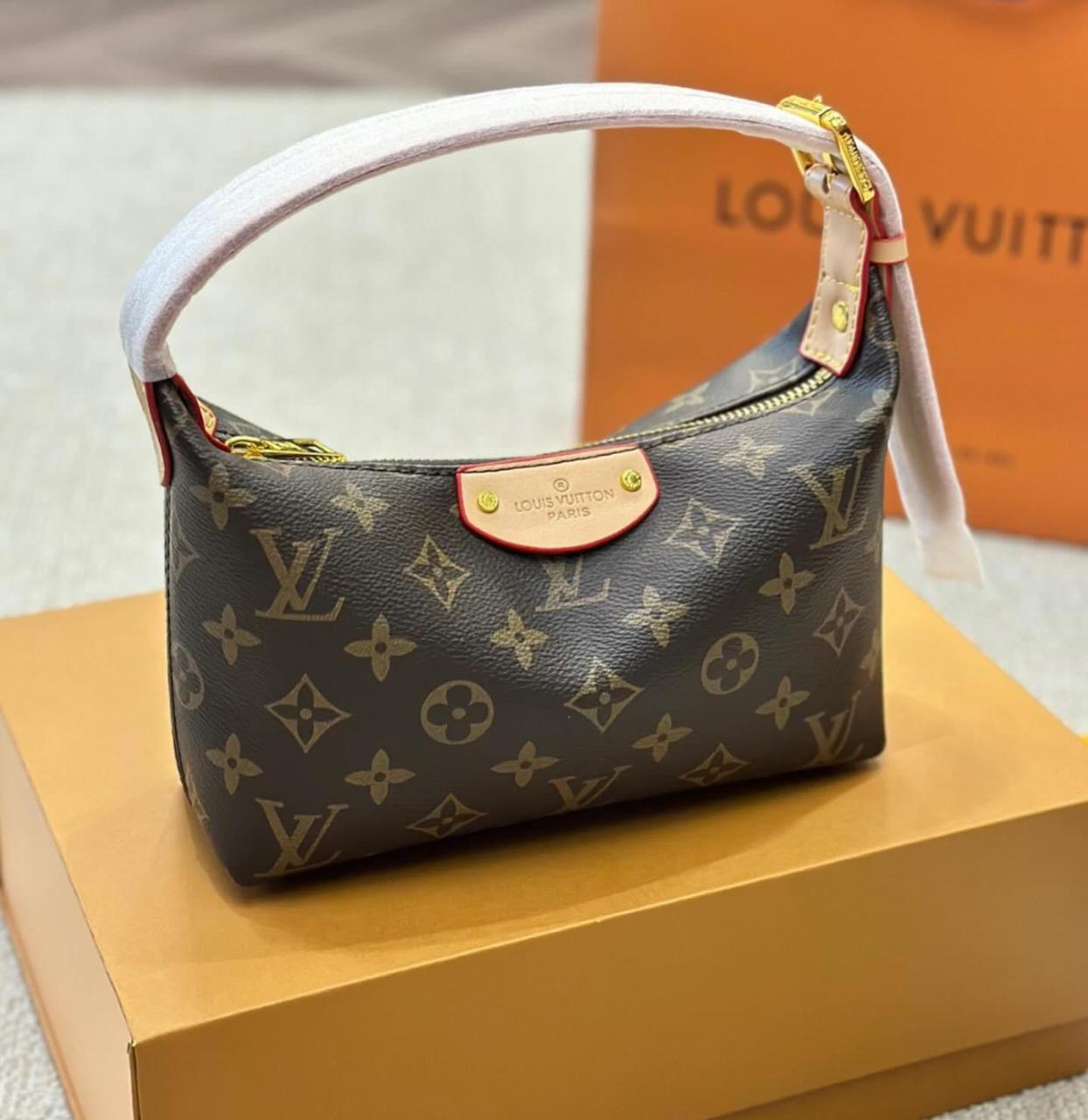 Latest Louis Vuitton Monogram Casual Style Denim And Leather Hobo Bag